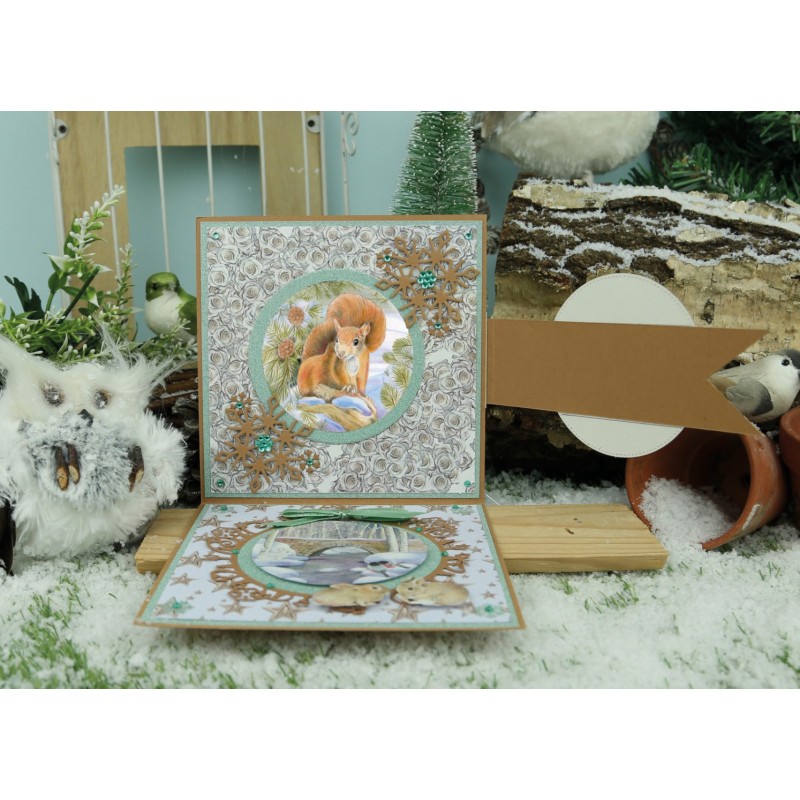 3D Push Out - Jeanine's Art - Winter Garden - Pheasant