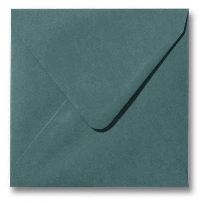 Enveloppen - donkergroen - 17 x 17 cm