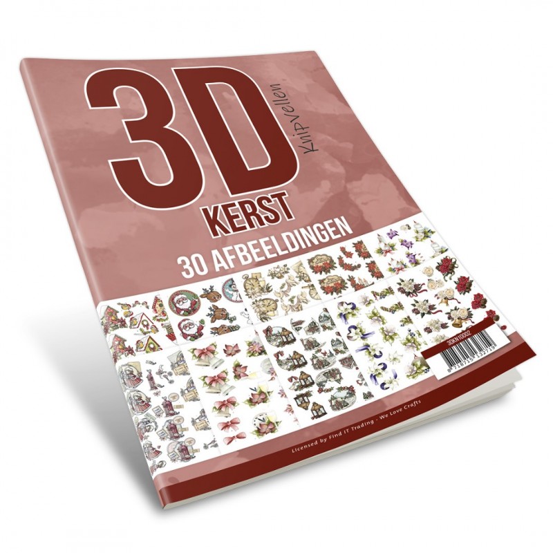 3D Knipvellenboek - Kerst 2