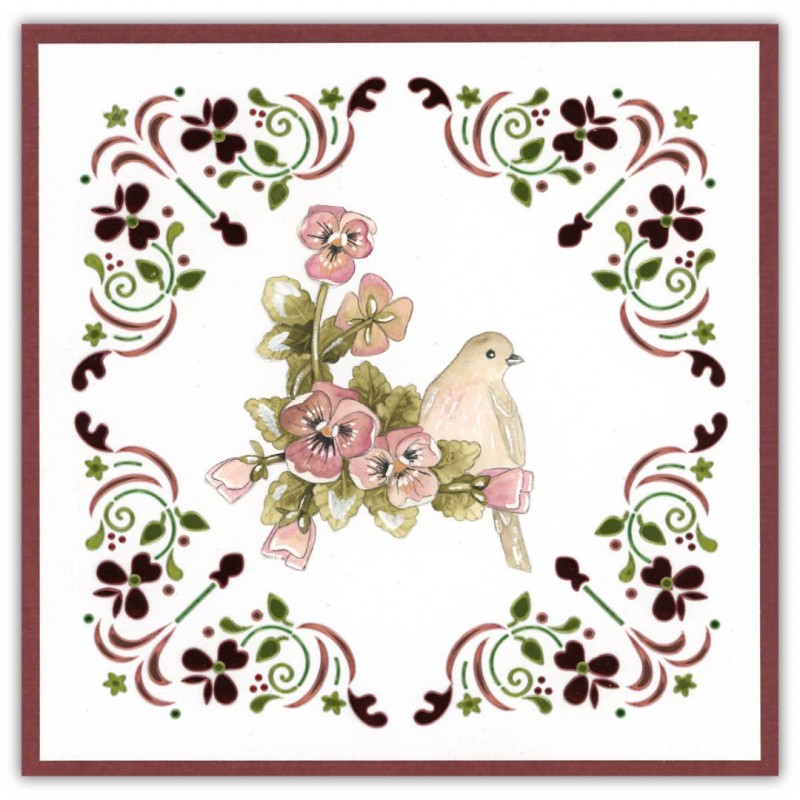 Dot and Do 257 - Precious Marieke - Painted Pansies