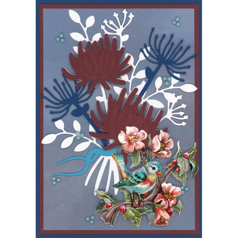3D Push Out - Amy Design - Botanical Garden - Colorful Birds