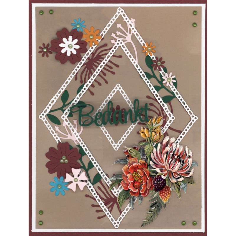 3D Push Out - Amy Design - Botanical Garden - Colorful Flowers