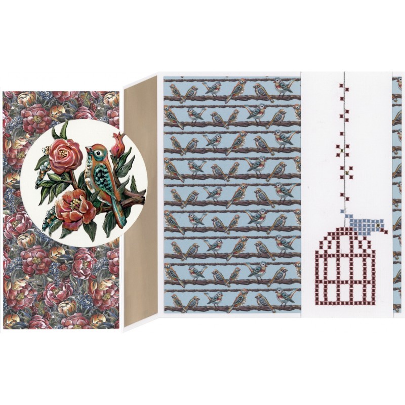 3D Cutting Sheets - Amy Design - Botanical Garden - Colorful Birds