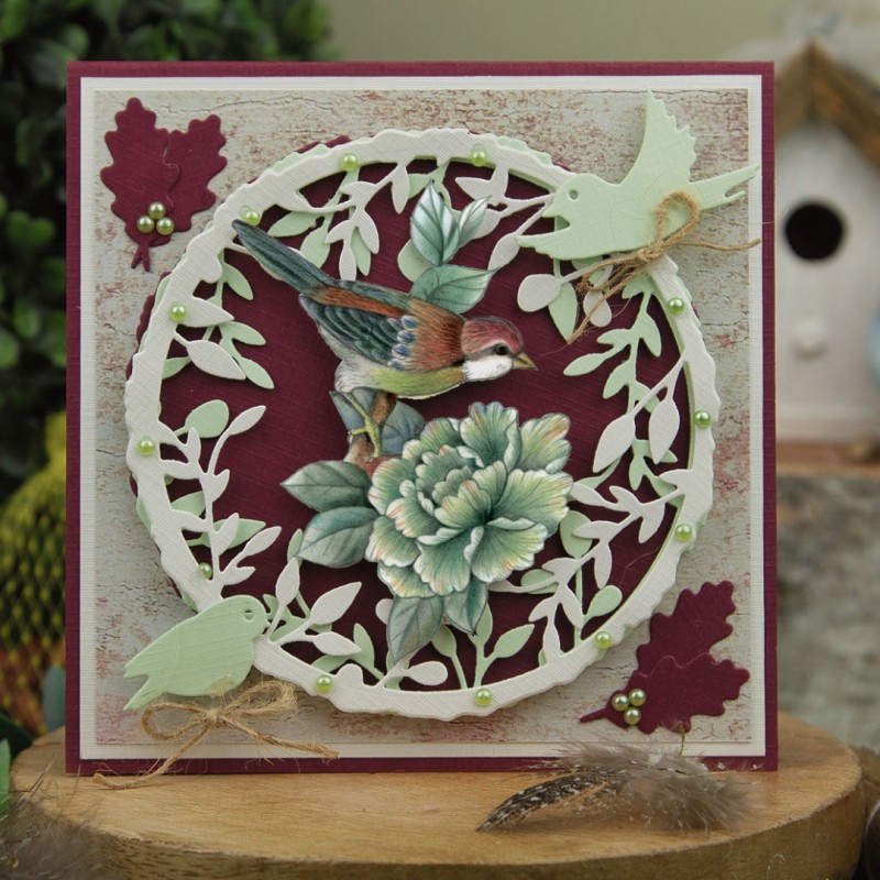 3D Push Out - Jeanine's Art - Vintage Birds - Bird's Nest