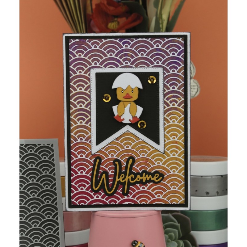 Card Deco Essentials - Mixed Media Stencil - Rainbow