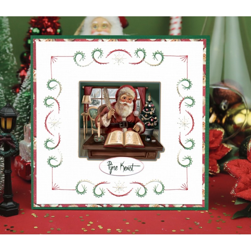 3D Push-Out - Amy Design - Snowy Christmas - Snowy Santa