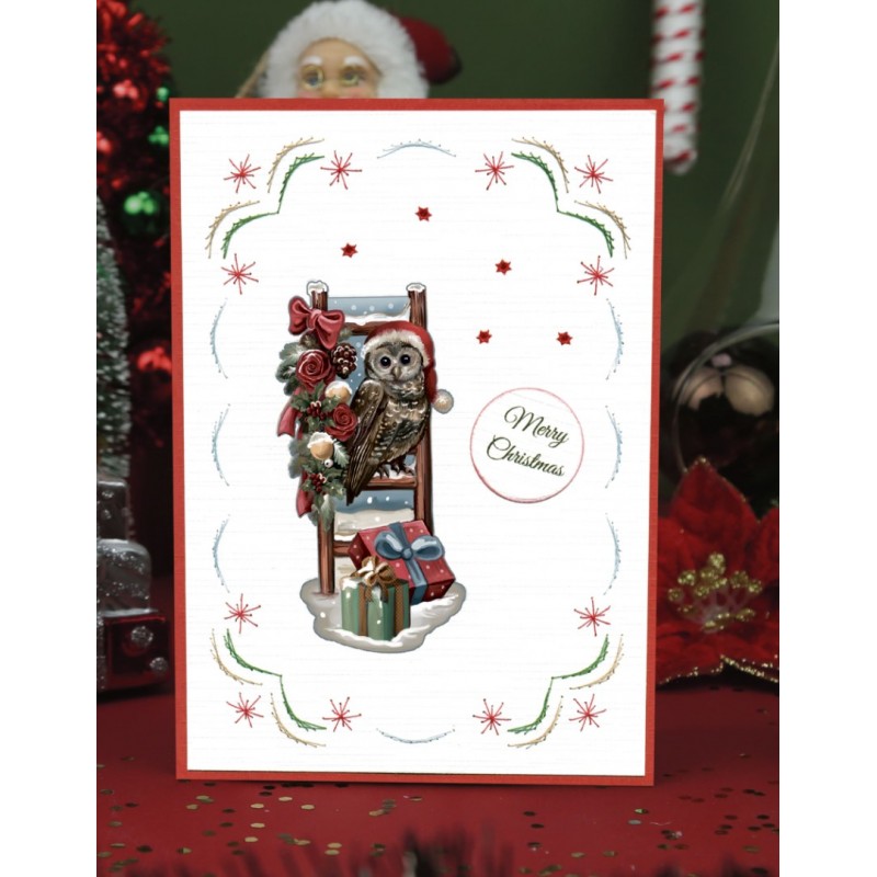 3D Push-Out - Amy Design - Snowy Christmas - Snowy Owl