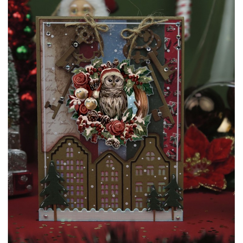 3D Push-Out - Amy Design - Snowy Christmas - Snowy Owl