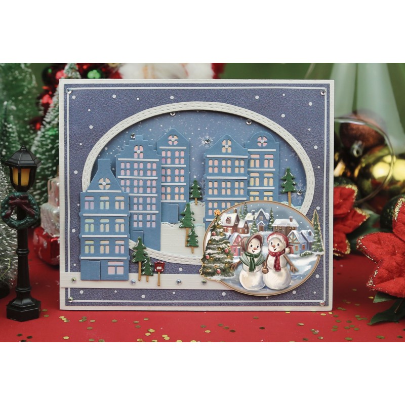 3D Push-Out - Amy Design - Snowy Christmas - Snowy Snowman