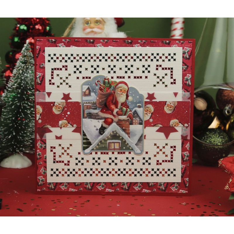 3D Push-Out - Amy Design - Snowy Christmas - Snowy Santa