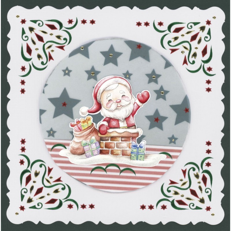 3D Cutting Sheet - Yvonne Creations - Christmas Scenery - Santa