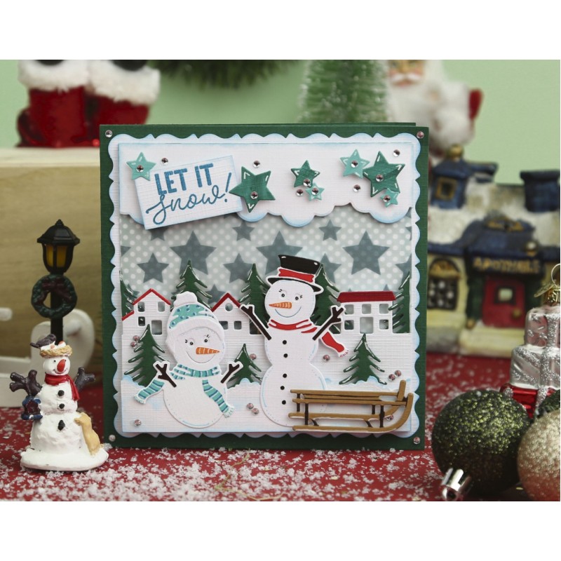 Card Deco Essentials - Vellum - Stars Green