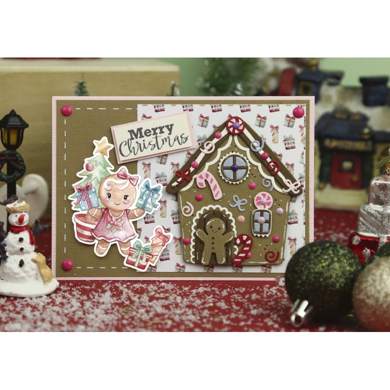 3D Push-Out - Yvonne Creations - Christmas Scenery - Gingerbread