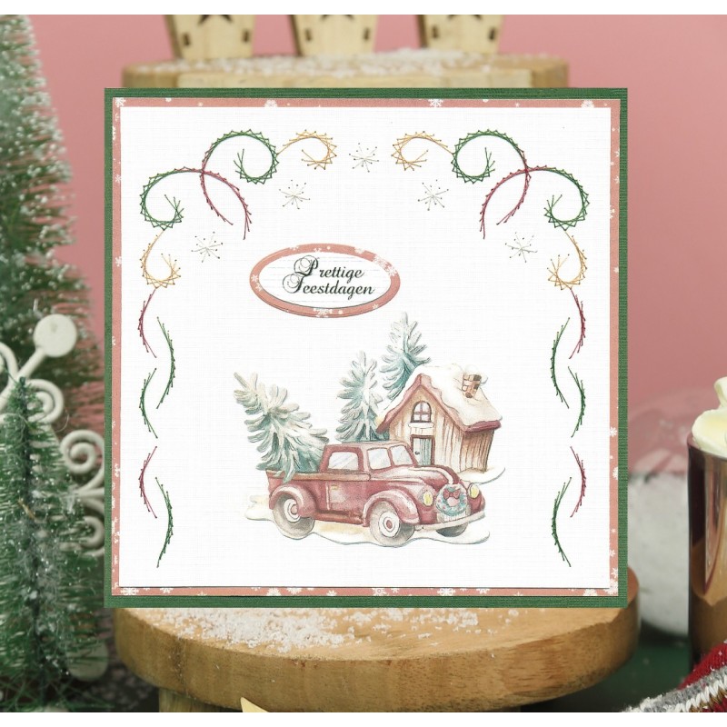 3D Push-Out - Yvonne Creations - World of Christmas - Christmas Cars