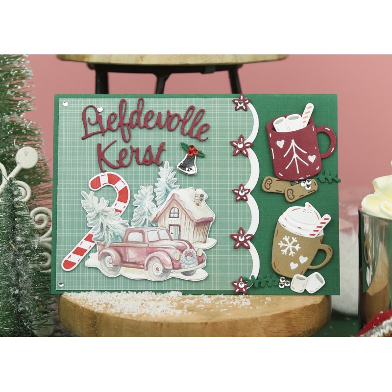 3D Push-Out - Yvonne Creations - World of Christmas - Christmas Cars