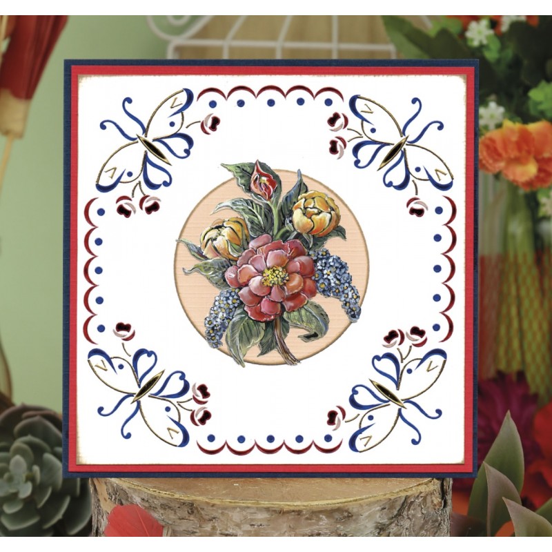 3D Push Out - Amy Design - Botanical Garden - Red Protea