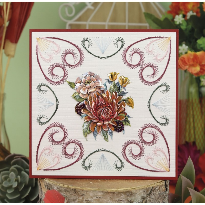 3D Push Out - Amy Design - Botanical Garden - Colorful Flowers