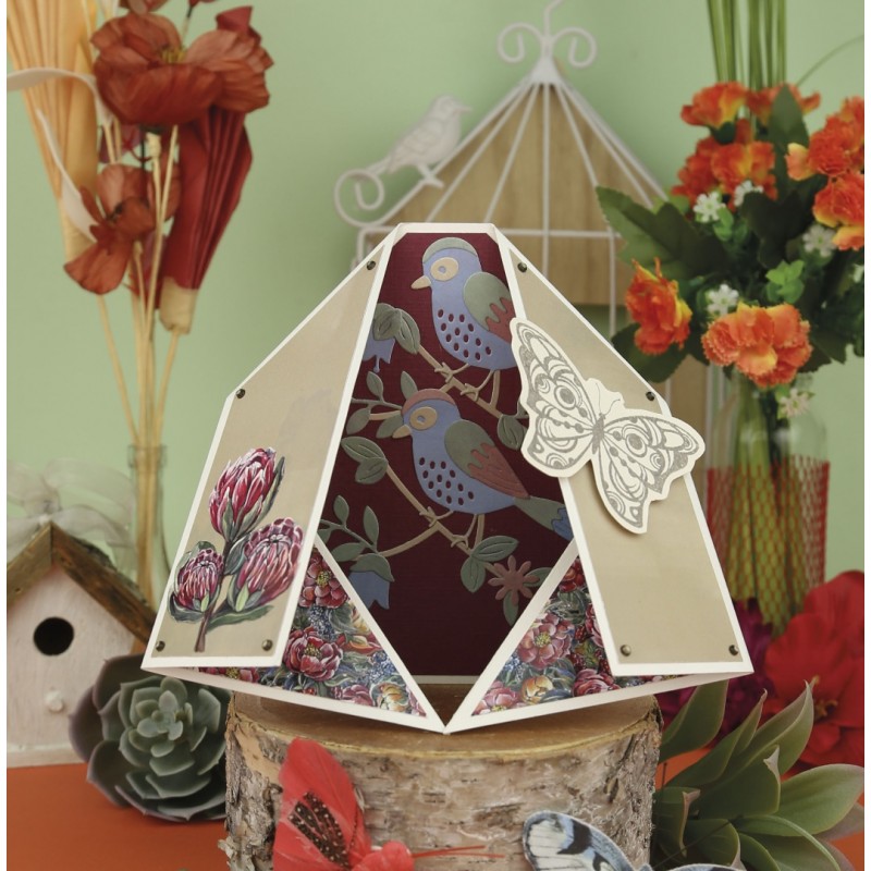 3D Push Out - Amy Design - Botanical Garden - Red Protea