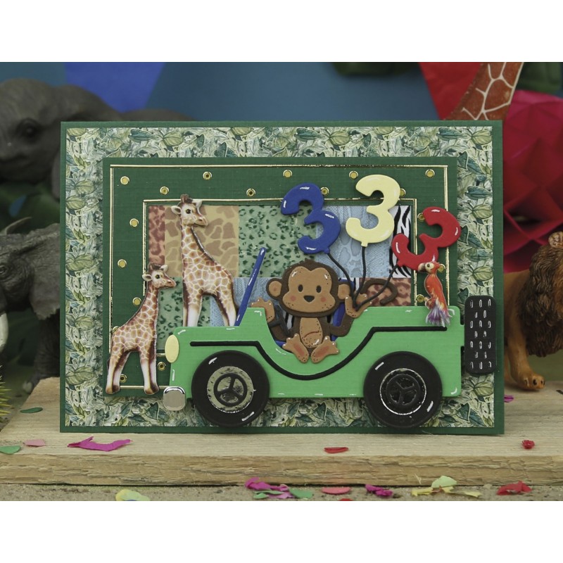 Dies - Yvonne Creations - Jungle Party - Jungle Car