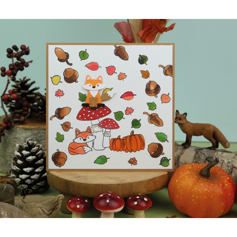 Designed by Anna - Mix and Match Clear Stamps - Felix Fox