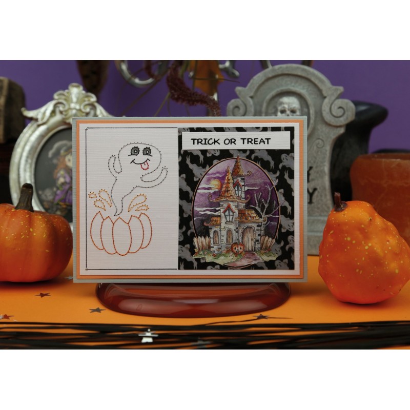 3D Push-Out - Yvonne Creations - Trick or Treat - Halloween Witch