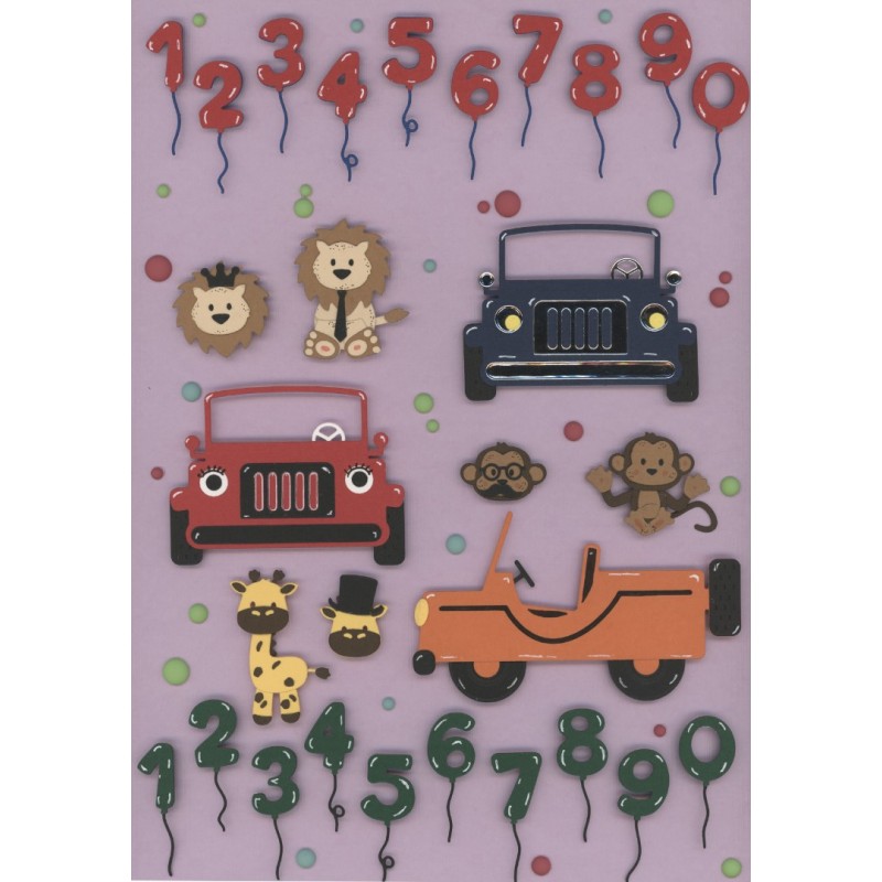 Dies - Yvonne Creations - Jungle Party - Jungle Car