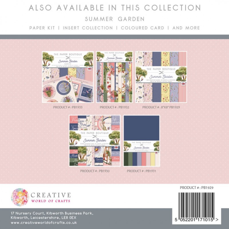 The Paper Boutique Summer Garden 8x8 Paper Pad