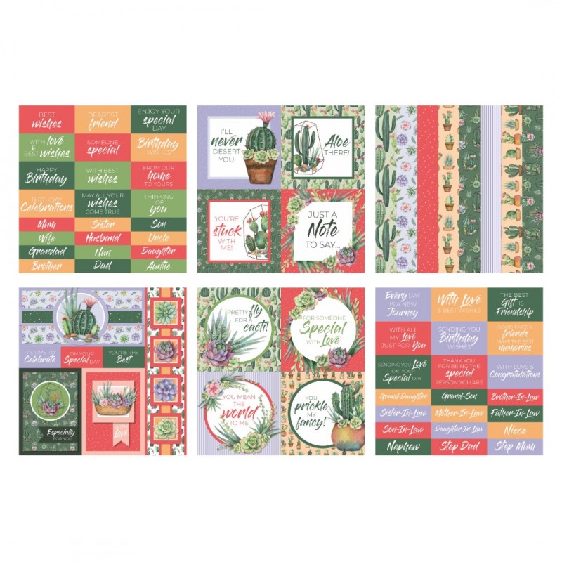 The Paper Boutique Lookin Sharp 8x8 Embellishments Pad