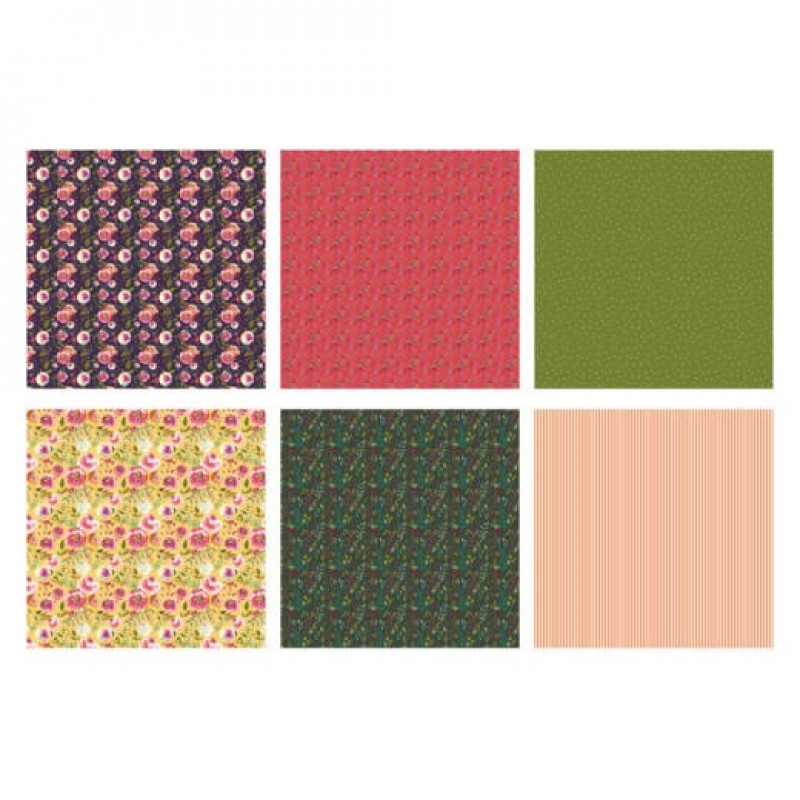 The Paper Boutique Peony Dreams 8x8 Paper Pad