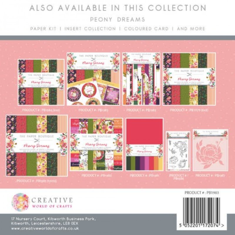The Paper Boutique Peony Dreams Paper Kit