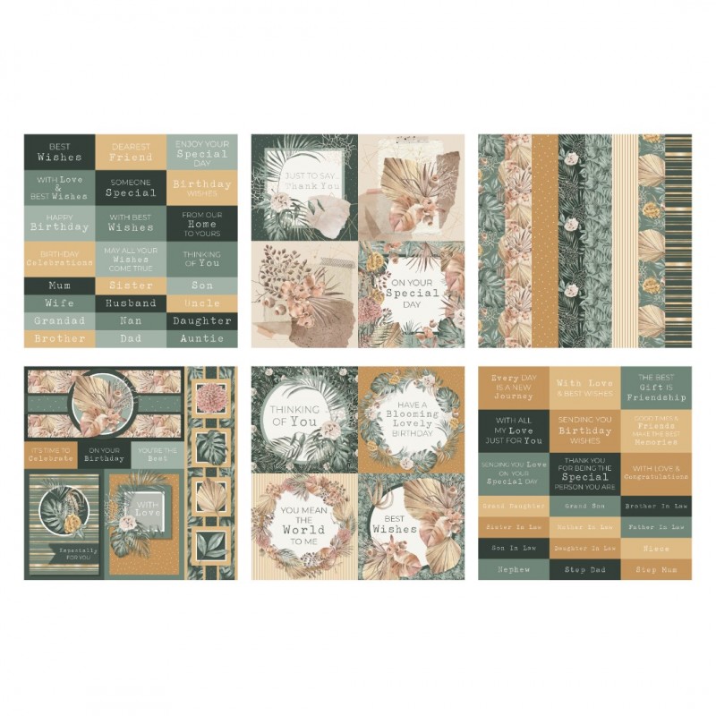 The Paper Boutique Modern Oasis 8x8 Embellishments Pad