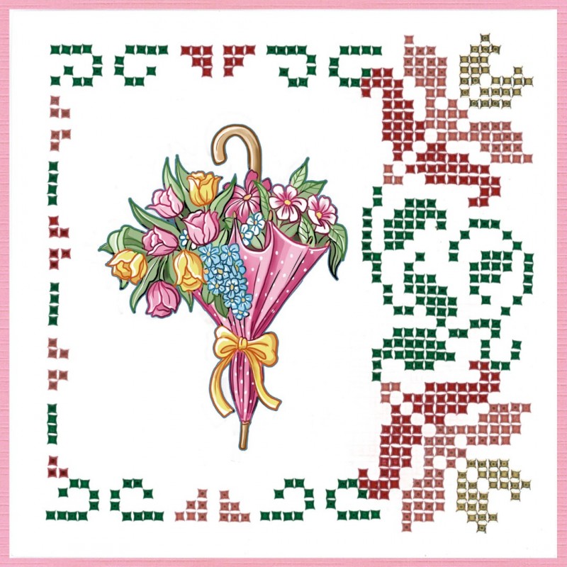 Sparkles Set 98 - Yvonne Creations - Umbrella and Flowers