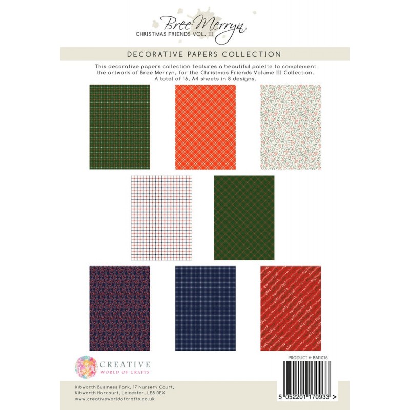 Bree Merryn Christmas Friends Vol III - Decorative Papers