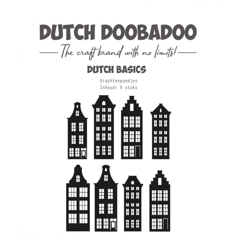 Die-cuts - DDBD - Dutch basics - Grachtenpandjes