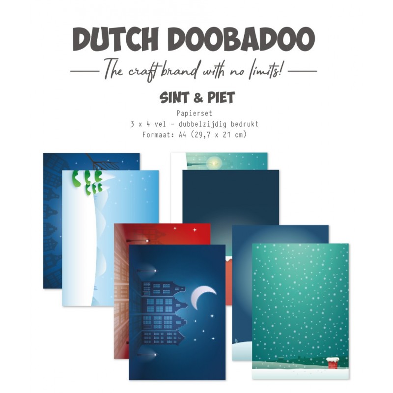 Designpapier - DDBD - Sinterklaas - Sint en Piet