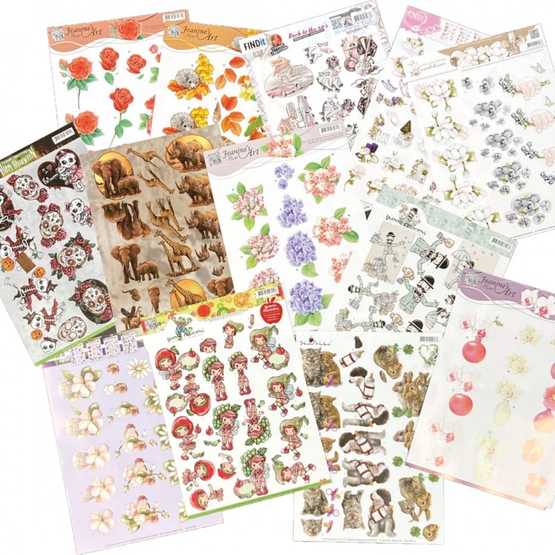 3D Cutting Sheets - Assorti