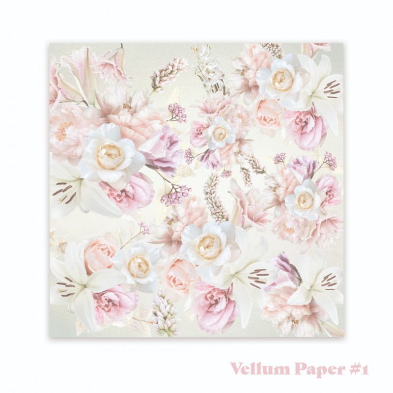 Vintage Tea Collection - 8 x 8 Vellum Paper