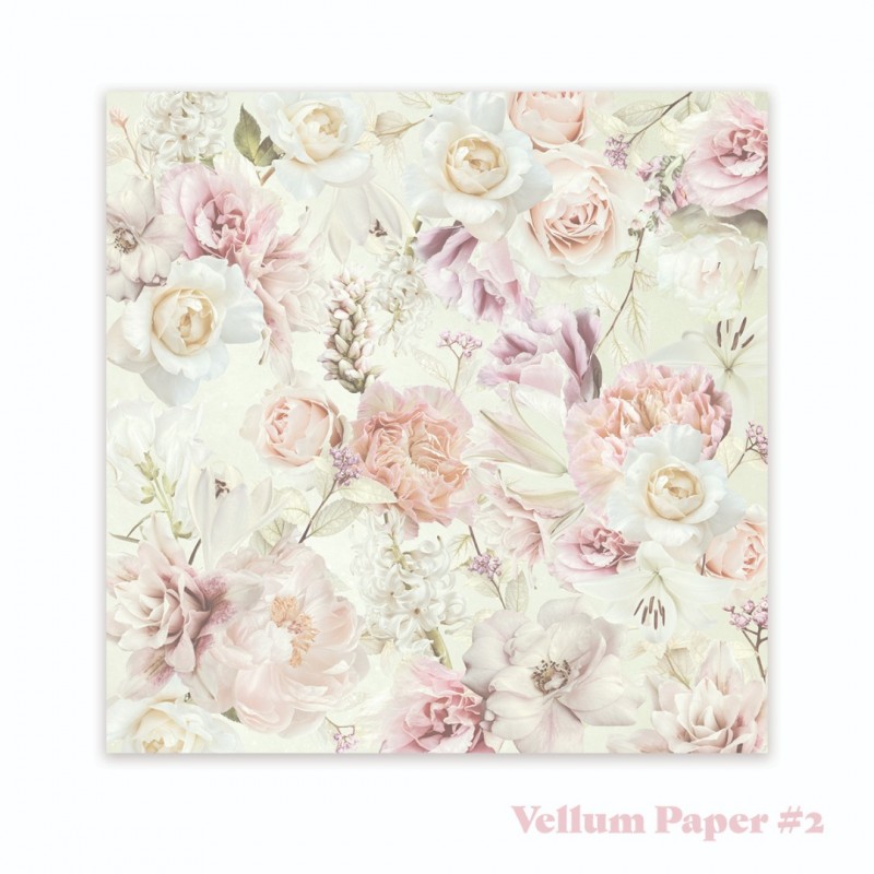 Vintage Tea Collection - 8 x 8 Vellum Paper