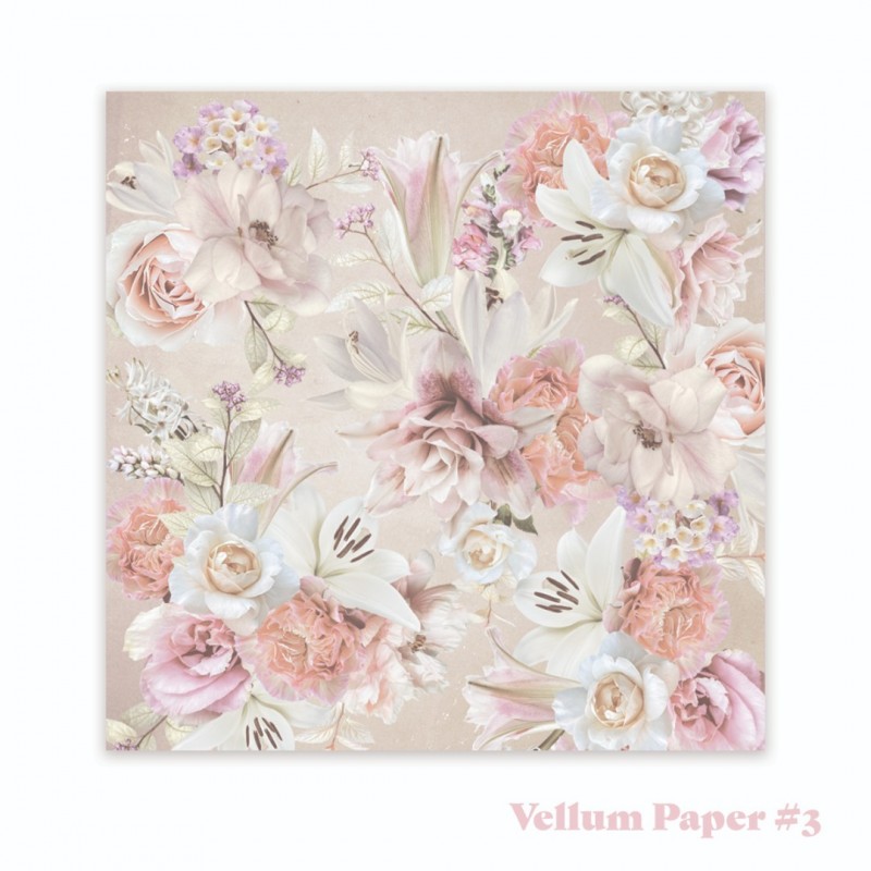 Vintage Tea Collection - 8 x 8 Vellum Paper