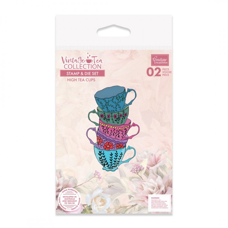 Vintage Tea Collection - Stamp and Die - High Tea Pot and Cup