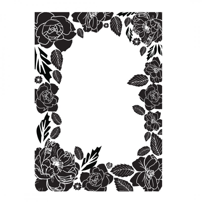 Vintage Tea Collection - 3D Embossing Folder - Assorted Flowers