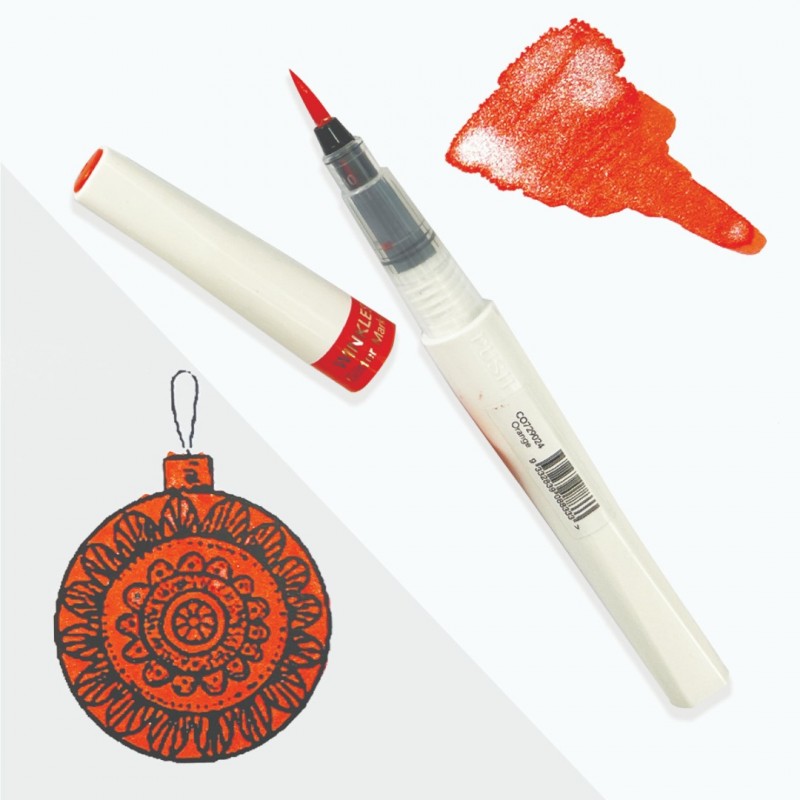 Winkles Shimmer Glitter Pen - Orange