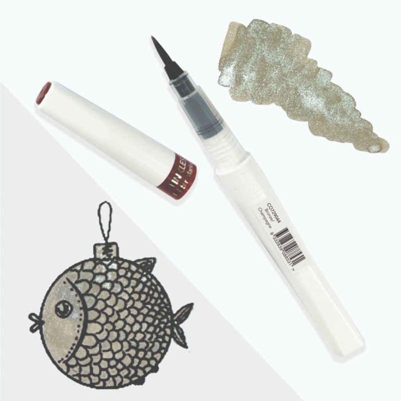 Winkles Shimmer Glitter Pen - Bronze