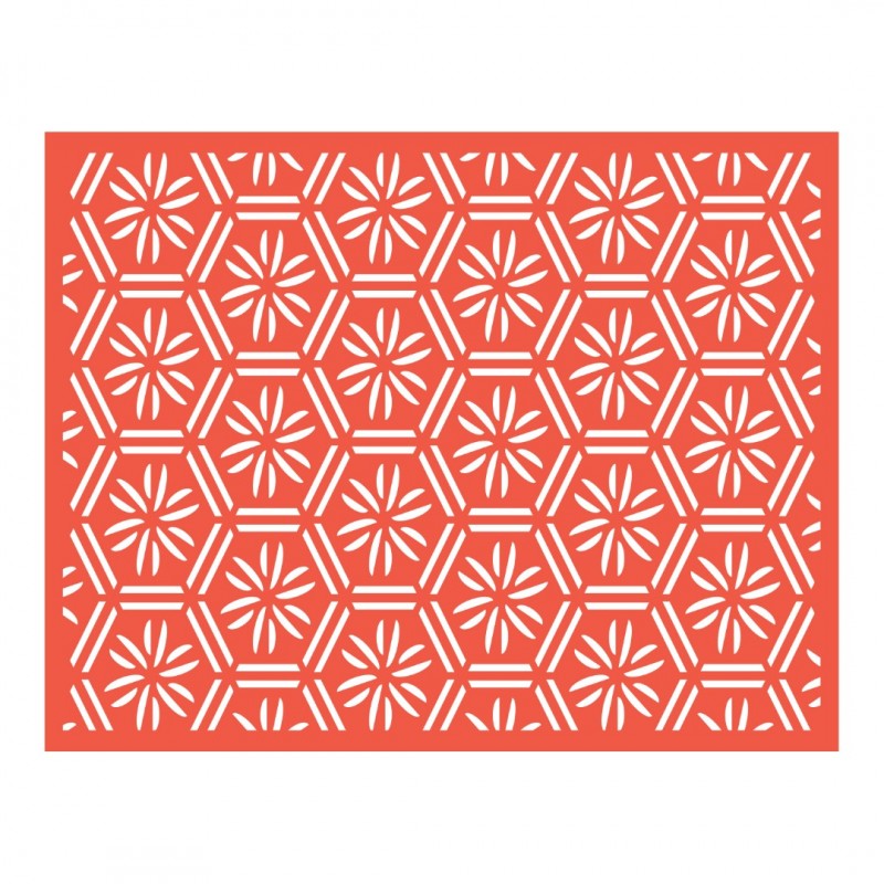 Geometric Floral Background Cutting Die Set 1pc