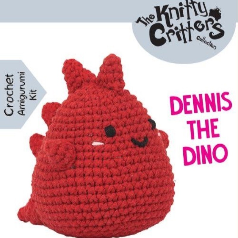 Crochet Kit - Pouch Pals - Dennis The Dino Crochet Kit - Pouch Pals - Dennis The Dino