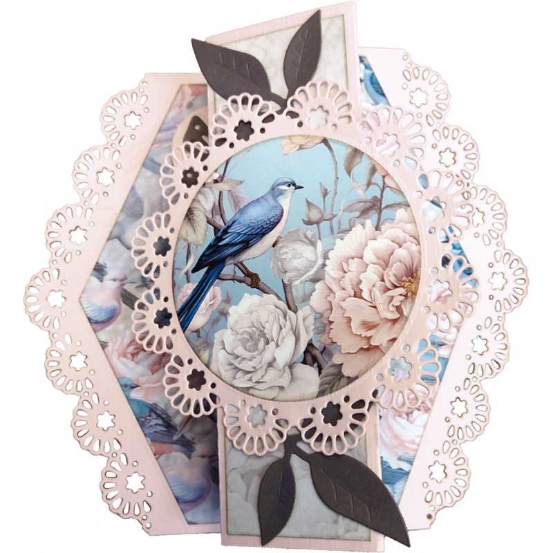 Push-Out Scenery  - Berries Beauties - Fluisterende Lente - Vogels Rond