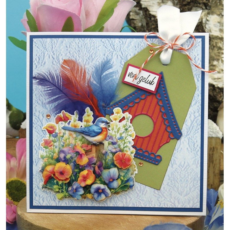 Dies - Berries Beauties - Happy Blue Birds - Happy Birdhouse