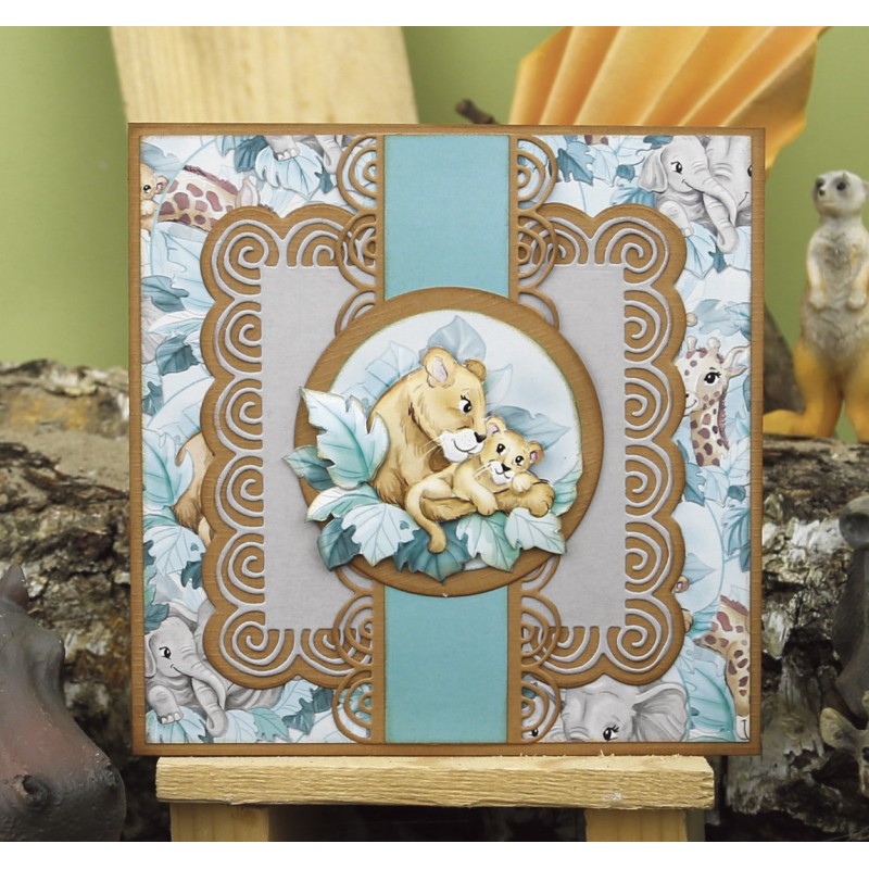 3D Cutting Sheets - Yvonne Creations - Young and Wild - Giraffe