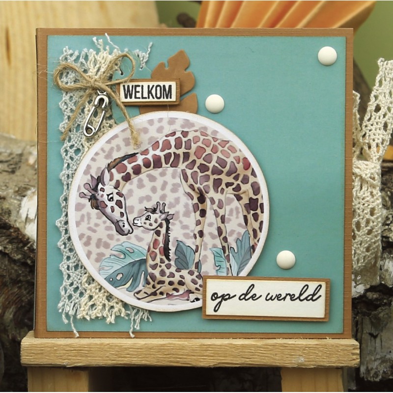 3D Push Out - Yvonne Creations - Young and Wild - Monkey
