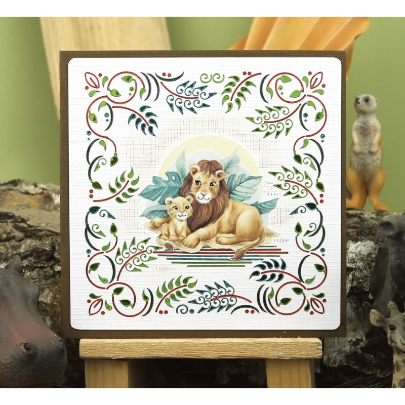3D Cutting Sheets - Yvonne Creations - Young and Wild - Tiger